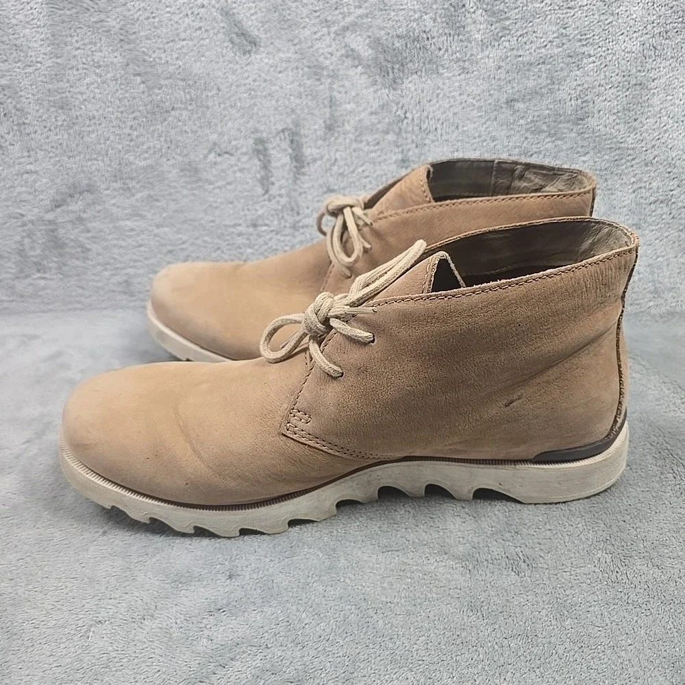 SOREL Kezar‎ Chukka Boot Mens Size 12 Beige Waterproof Leather Hiking Outdoor